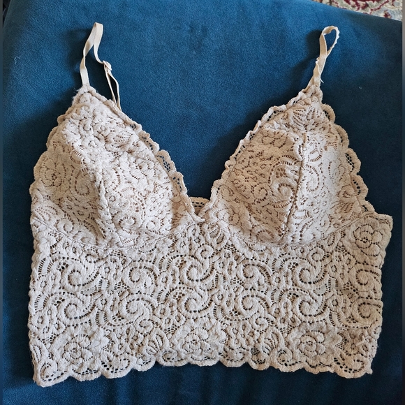 wishlist lace beige bralette size small - Picture 1 of 4